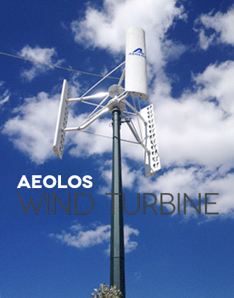 Aeolos-V 10KW Vertikale Windkraftanlagen-Vertikale Windkraftanlage